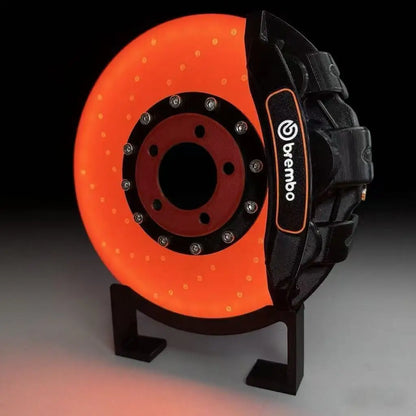 Original Night Light 3D Printing Luminous Brake Disc Caliper Model, LED Creative Desktop Charging Ambient Lamps