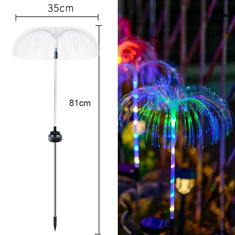 Solar garden flower lights for Christmas