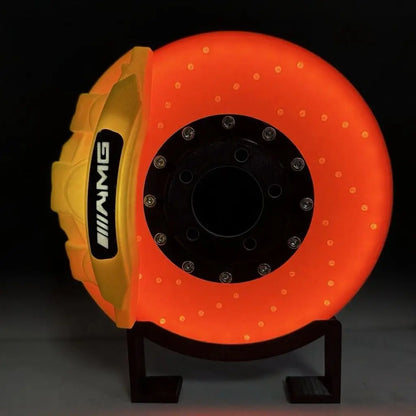 Original Night Light 3D Printing Luminous Brake Disc Caliper Model, LED Creative Desktop Charging Ambient Lamps