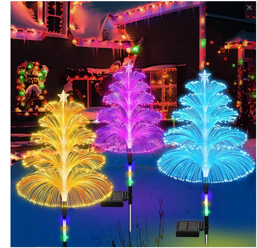 Solar jellyfish lights outdoor decor