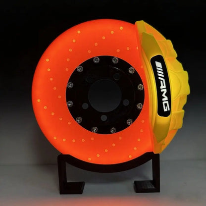 Original Night Light 3D Printing Luminous Brake Disc Caliper Model, LED Creative Desktop Charging Ambient Lamps