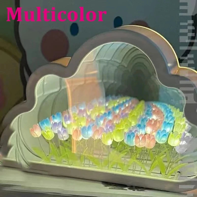 Cloud Tulip Night Light transparent dome detail