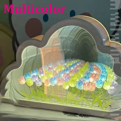 Cloud Tulip Night Light transparent dome detail