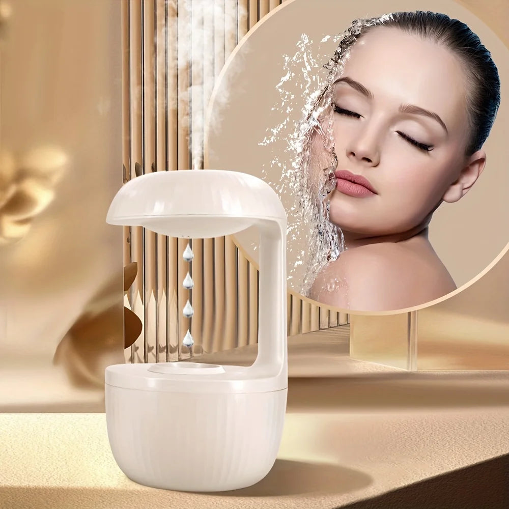 600Ml Anti-Gravity Water Droplet Humidifier USB Quiet Cool Mist LED Night Light Desktop Home Office ...
