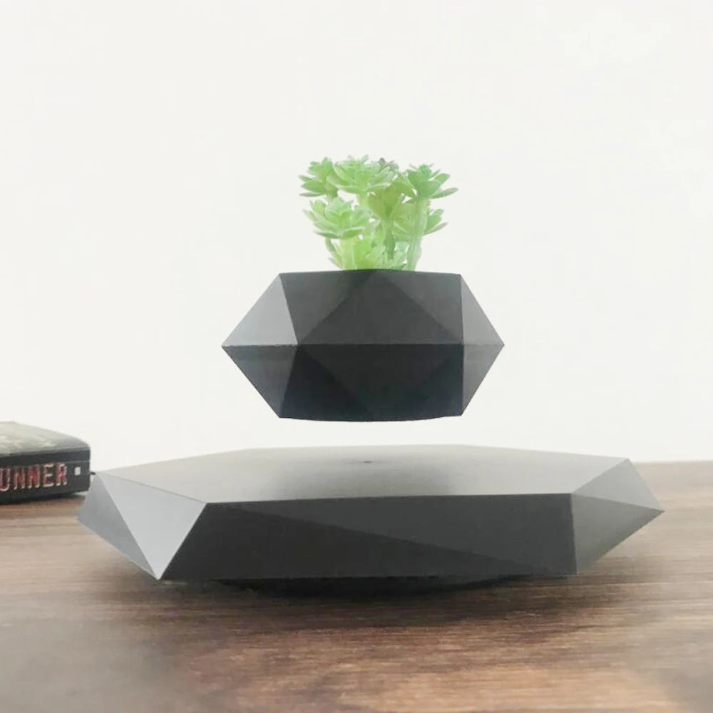 Hot Sale Levitating Air Bonsai Pot Rotation Planters Magnetic Levitation Suspension Flower Floating ...