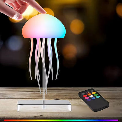 Bionic jellyfish mood light on a desk