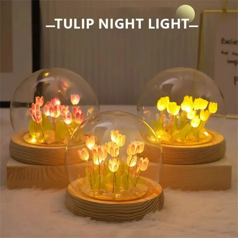 DIY Tulip Night Light Kit material pack contents