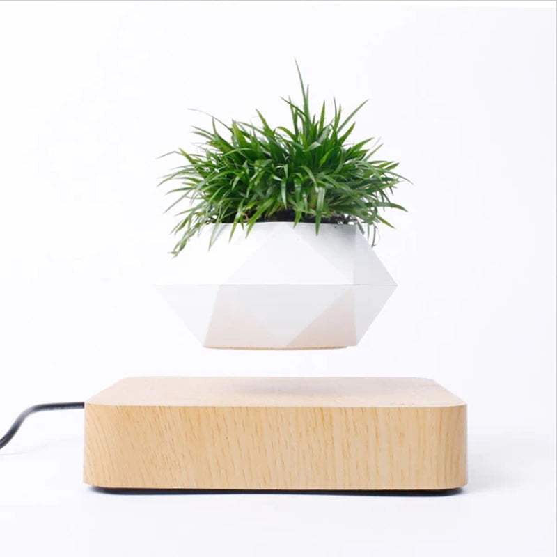Hot Sale Levitating Air Bonsai Pot Rotation Planters Magnetic Levitation Suspension Flower Floating ...