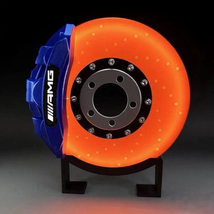 Original Night Light 3D Printing Luminous Brake Disc Caliper Model, LED Creative Desktop Charging Ambient Lamps