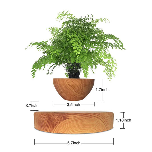 Hot Sale Levitating Air Bonsai Pot Rotation Planters Magnetic Levitation Suspension Flower Floating ...