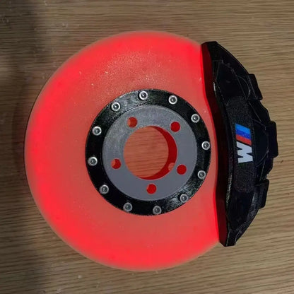 Original Night Light 3D Printing Luminous Brake Disc Caliper Model, LED Creative Desktop Charging Ambient Lamps
