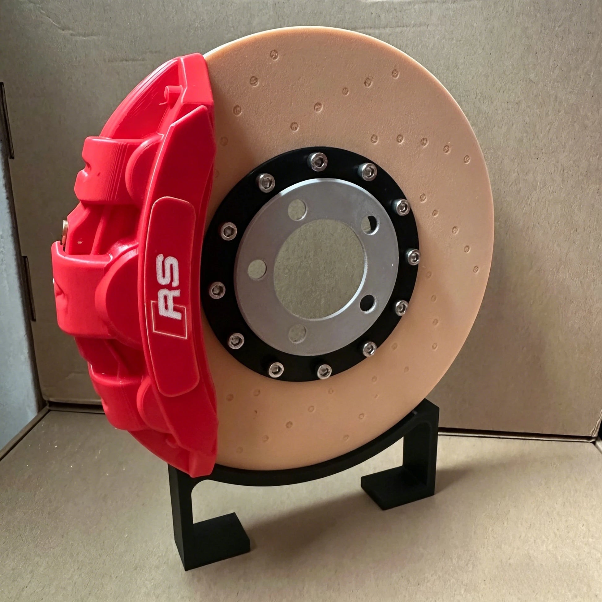 Original Night Light 3D Printing Luminous Brake Disc Caliper Model, LED Creative Desktop Charging Ambient Lamps