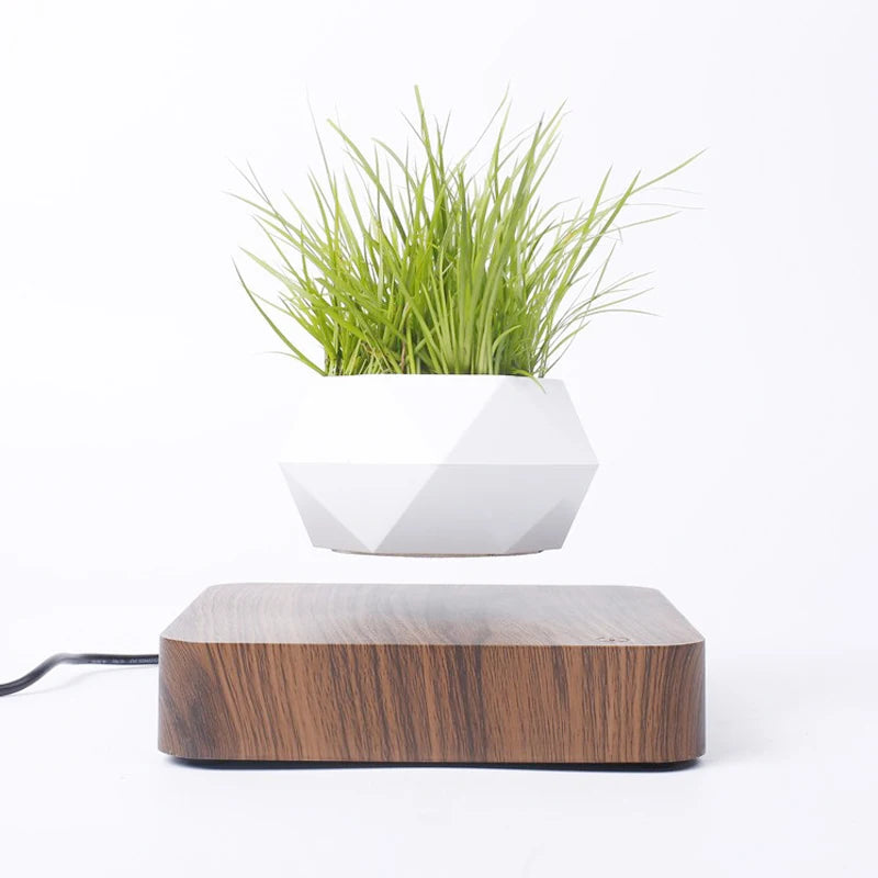 Hot Sale Levitating Air Bonsai Pot Rotation Planters Magnetic Levitation Suspension Flower Floating ...