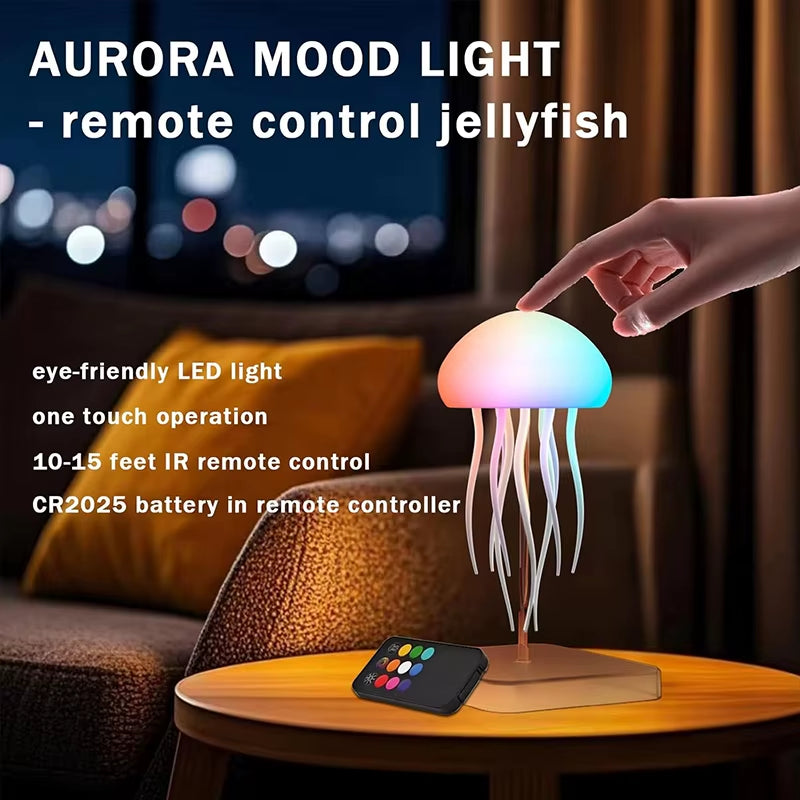 Color-changing jellyfish night light